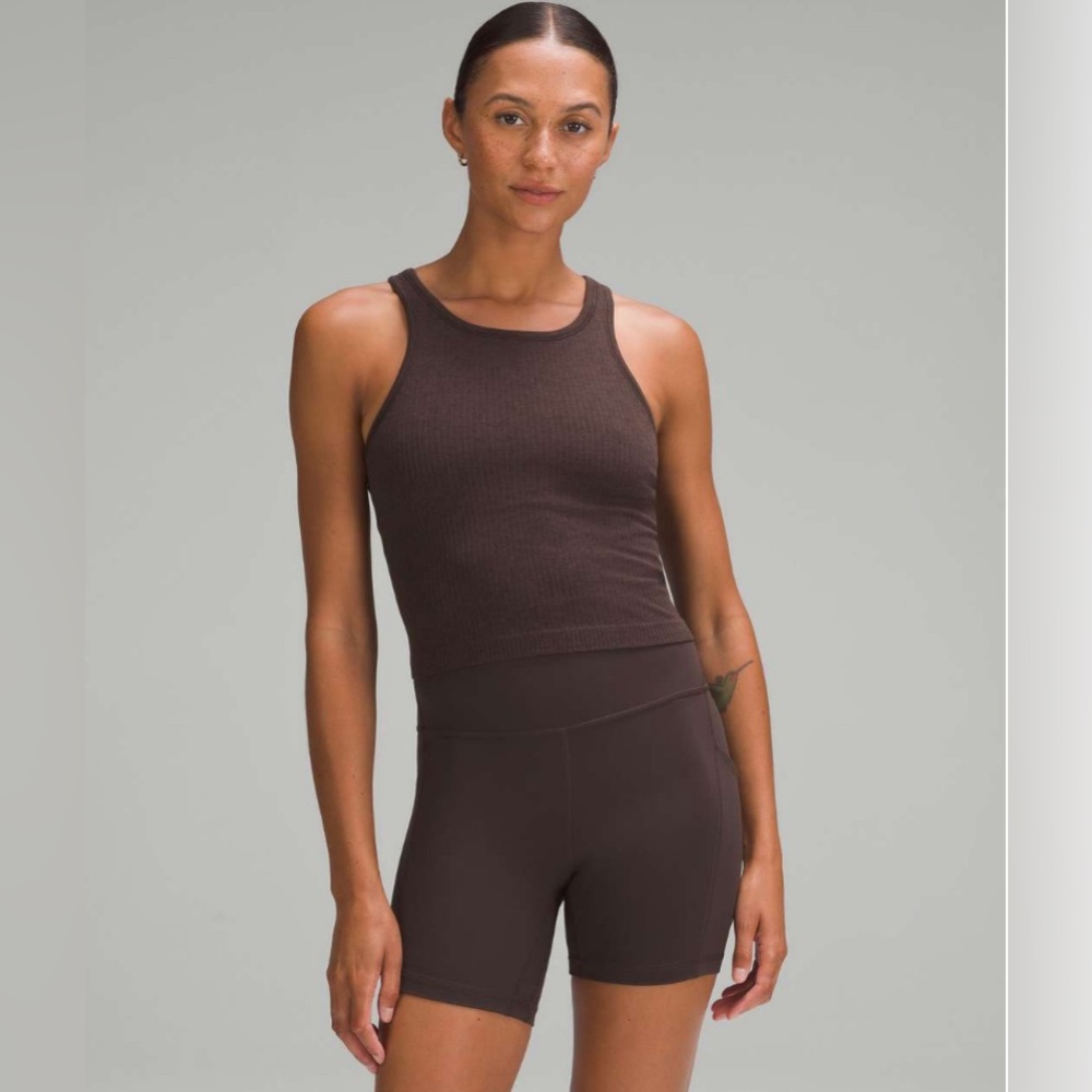 Lululemon Ebb to Street Cropped Racerback Tank Top